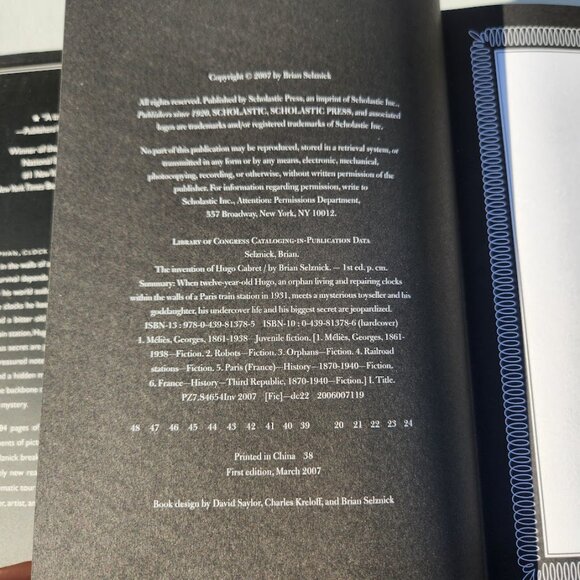 The Invention of Hugo Cabret Hardcover Book by Brian Selznick 9780439813785 533 - Picture 14 of 14